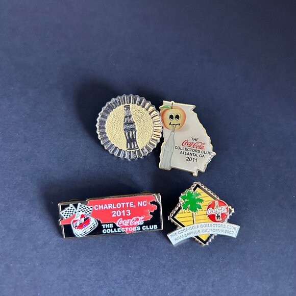 Coca Cola Pin Lot of 4 Racing 2013 Georgia 2011 Palm Springs 2002 Bottle Hat Lap - Picture 11 of 16